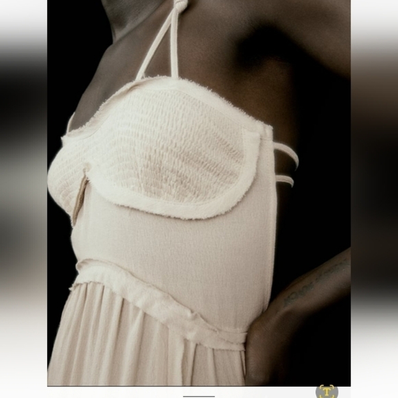 ZARA long strappy Casual Flowy Summer dress - Picture 7 of 12